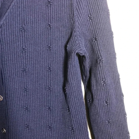 MAISON JULES Women's Ribbed V-Neck Cardigan - Picture 2 of 6